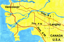 Map of Vancouver Area