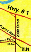 Map of Langley Area
